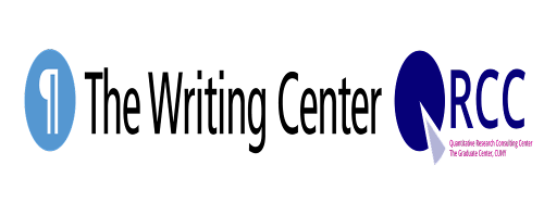 The Writing Center and the QRCC Logo