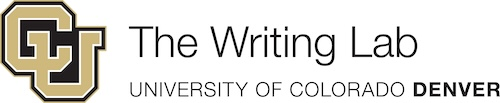 The Writing Lab at CU Denver/Anschutz Logo