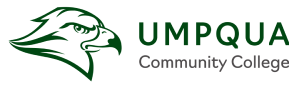 Umpqua Community College riverhawk logo