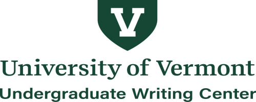 UVM-Undergraduate Writing Center Logo
